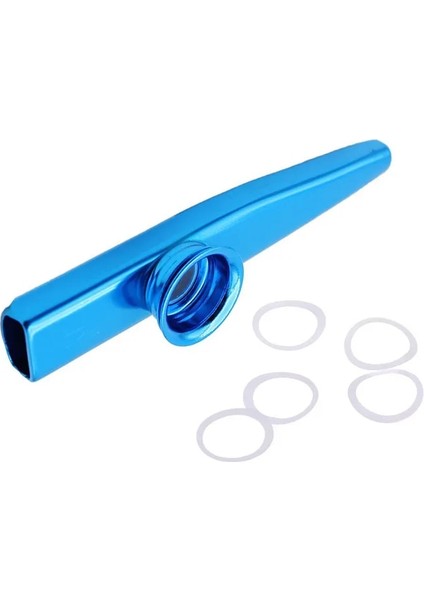 Mavi Stil Yeni Kazoo Alüminyum Alaşımlı Metal Zekâ Hediyeler Çocuklar Için Flüt Diyafram Müzik-Severler (Yurt Dışından)