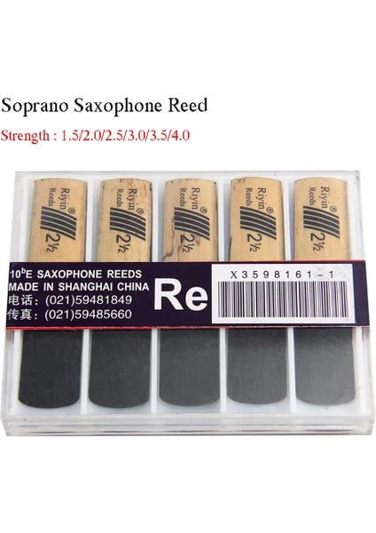 Sertlik 2.5 Tarzı Axophone Reed Set With Strength For Soprano Sax Reed (Yurt Dışından) fırsatları