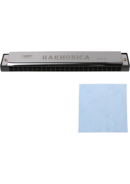 Gümüş Tarzı Yeni Başlayanlar Için Profesyonel 24 Delikli Armonika Ağızlı Metal Organ N0PC (Yurt Dışından)