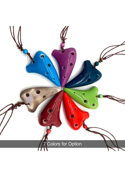 Mor Tarzı Flüt 6 Delik Soprano C Seramik Flauta Ocarina Of Time Mini Ocarina Flüt Çocuk Oyuncak Müzik Aletleri (Yurt Dışından) fiyatları