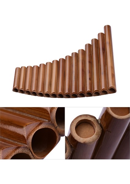 C Tipi F Anahtar Flüt Stili Muslady Pan Flüt Es Doğal Bambu Nefesli Enstrüman Panpipe G Anahtar Panpipe Çanta ile Çin Geleneksel Nefesli Enstrüman (Yurt Dışından)