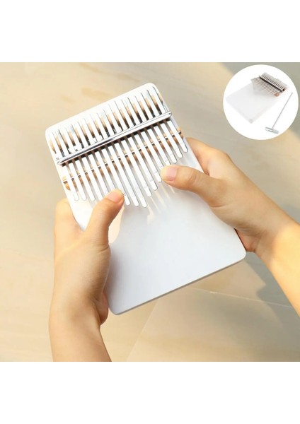 17 Tuşlar Çam Ağacı Başparmak Piyano Kalimba Katı Tek Kartlı Çam Mbira Mini Klavye Enstrümanı (Yurt Dışından)