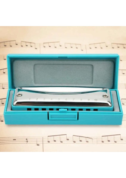 Mavi G Stili Blues Armonika 10-Delikli Ağız Organı Abfgebdb Anahtar Taşınabilir Rüzgar Enstrümanı Çok Parlak Suya Dayanıklı (Yurt Dışından) indirimleri
