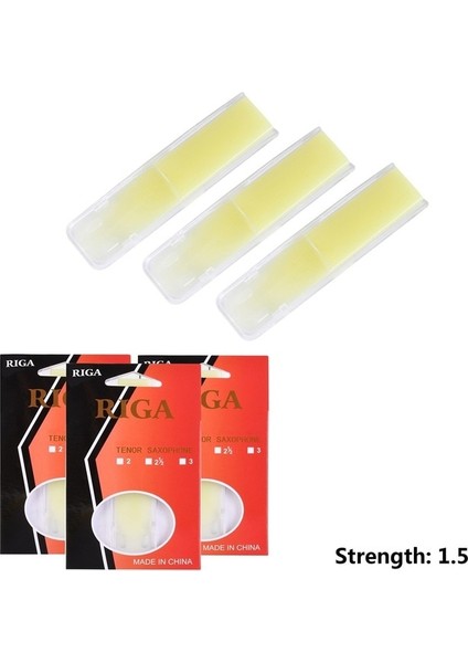 Tenor Mukavemeti 1 5 Stili 3-Paket Tenor Alto Soprano Sax Reçine Kamış Gücü Saksafon Enstrüman Aksesuarları Yeni Başlayanlar Için Pürüzsüz (Yurt Dışından)