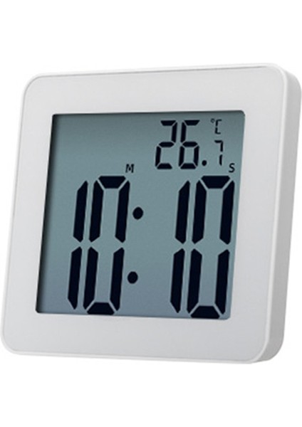 Dijital Banyo Saatleri Basit LCD Elektronik Çalar Saat Su Geçirmez Duş Saatleri Sıcaklık Saatleri Asılı Zamanlayıcı (Yurt Dışından)