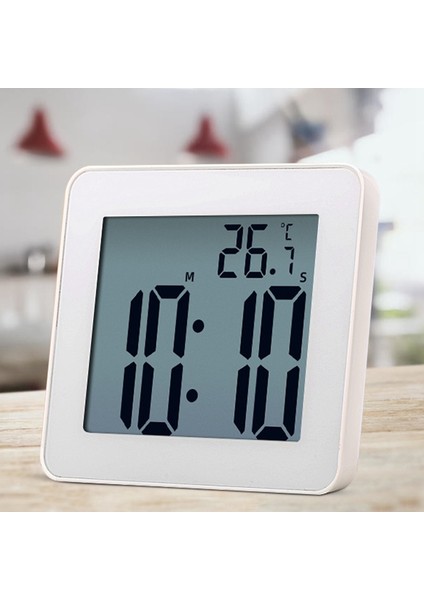 Dijital Banyo Saatleri Basit LCD Elektronik Çalar Saat Su Geçirmez Duş Saatleri Sıcaklık Saatleri Asılı Zamanlayıcı (Yurt Dışından) modelleri