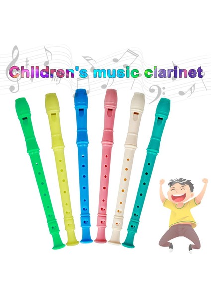 Sarı Stil 8-Hole Long Flute Soprano Recorder Abs Recorder With Cleaning Rod Educational Musical Instrument Tool For Beginner Kids New (Yurt Dışından) modelleri