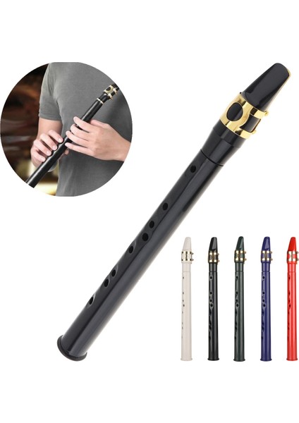 Beyaz Stil 8 Holes Mini Pocket Saxophone Alto Mouthpiece Portable Abs Sax Woodwind Musical Instruments With Carrying Bag For Beginners (Yurt Dışından) fiyatları