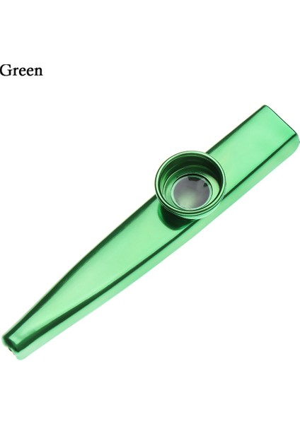 Yeşil Stil M Metal Kazoo Acemi Flüt Enstrüman Nefesli Çalgılar Müzik Severler Aracı Basit Tasarım Çocuklar Doğum Günü Hediyesi (Yurt Dışından)