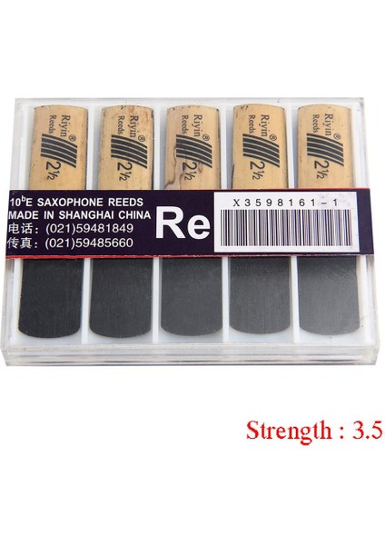 Sertlik 3.5 Tarzı Aksafon Kamış Seti Mukavemet Enor Sax Reed Nature Bambu Kamış Kutulu Müzik Enstrüman Kitleri (Yurt Dışından)