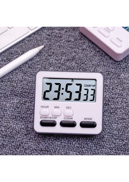 Mutfak Zamanlayıcı Geri Sayım Geri Sayımı, Çok Fonksiyonlu Çalar Saat, Masa Saati, Siyah (Yurt Dışından) fırsatları
