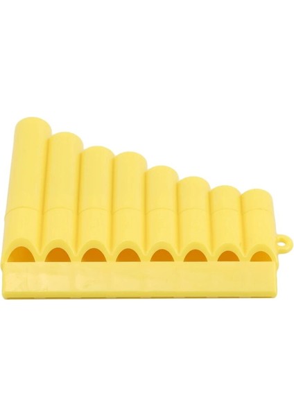 Sarı Stil Nefesli Pan Flüt 8 Tüp Plastik Sıra Flüt Flauta Panpipe El Yapımı Pan Flüt Flauta Çocuk Müzik Aletleri (Yurt Dışından)
