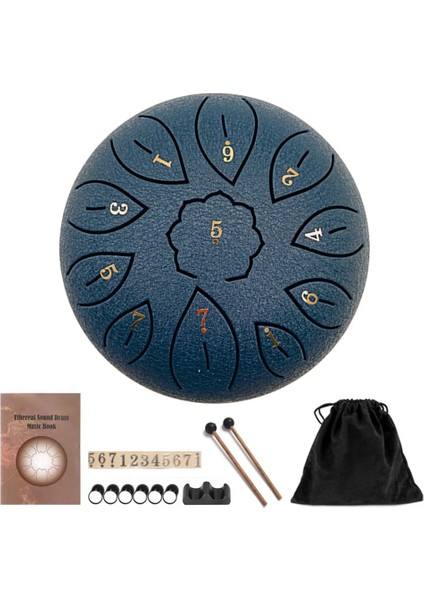 No.6 Tarzı Çelik Dil Davul Akordu Notaları El Pan Davul Drumsticks ile Etiket Saklama Çantası Vurmalı Enstrüman (Yurt Dışından)