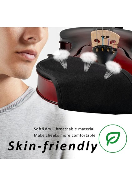 3-4 4-4 Tarzı Kemanlar Için Tasarlanmış Premium Pamuk Keman Dinlenme Pedi Ter Emici ve Nefes Alabilir (Yurt Dışından) modelleri
