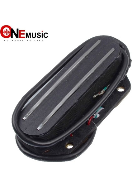 Telecaster Elektro Gitar Için Gümüş Çift Raylı Çift Bobinli Manyetik Köprü Pikap Humbucker ile Siyah (Yurt Dışından)