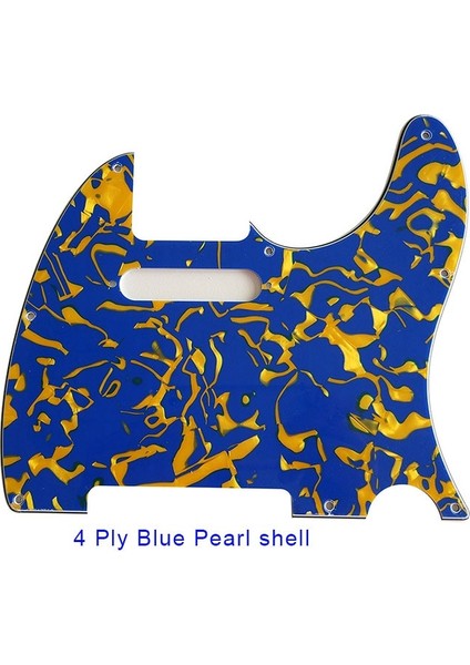 Mavi Inci Kabuk Stili Pleroo Gitar Parçaları - Abd Meksika Için Fd 8 Vida Delikleri Standart Tele Gitar Pickguard Çizik Plakasının Değiştirilmesi (Yurt Dışından)