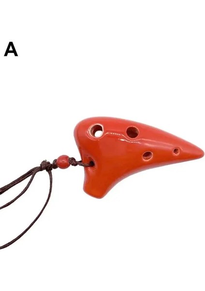 Kırmızı Stil Flüt 6 Delik Soprano C Seramik Flauta Ocarina Of Time Mini Ocarina Flüt Çocuk Oyuncak Müzik Aletleri (Yurt Dışından)
