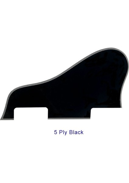 5 Katlı Siyah Stil Pleroo Özel Gitar Pickgaurd Için Delik Yok Eort Jazz Archtop Gitar Pickguard Kazıma Plakası (Yurt Dışından)