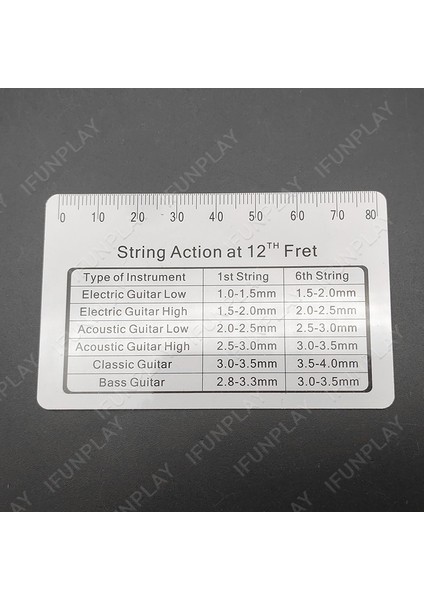 1 Adet Gitar Dize Eylem Ölçer Dize Pitch Cetvel Ölçme Aracı Bas Klasik Elektrik Akustik Gitar Araçları Parçaları Cetveller (Yurt Dışından) fırsatları