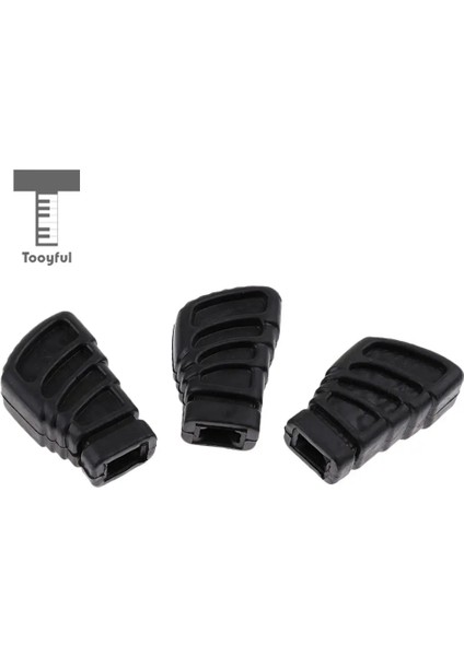 Orta Stil Tek Destekli Davul Donanım Zil Standları Için 3 Adet Yedek Lastik Ayak (Yurt Dışından)