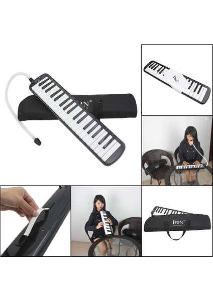32 Tuş Siyah Stil -Key Piyano Tarzı Melodik Armonika Öğrencileri Armonika Ağız Organı Taşınabilir Armonika Pianika Melodika Pianika Tüpü Sıcak (Yurt Dışından) indirimleri
