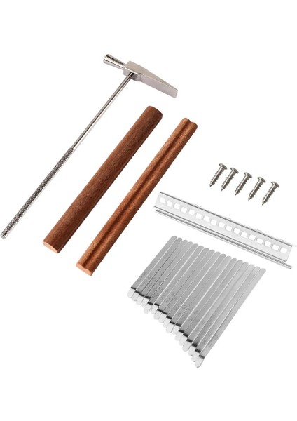 No.2 Tarzı 17 Tuşlar Kalimba Dıy Set Dayanıklı Başparmak Piyano Çelik Maun Gövde Müzik Aletleri Piyano Enstrüman Parçası Калимба (Yurt Dışından)
