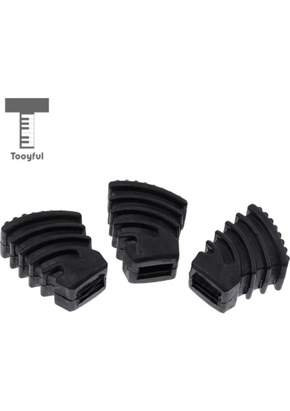 Küçük Stil Tek Destekli Davul Donanım Zil Standları Için 3 Adet Yedek Lastik Ayak (Yurt Dışından)