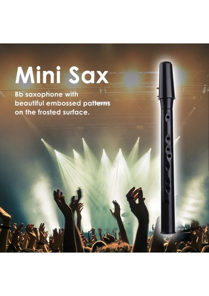 Altın Klip 4 Sazlık Stili Mini Cep Bb Saksafon Alto Ağızlık Abs Sax 5 Kamışlı Siyah Saksafon Seti Nefesli Müzik Aletleri Aksesuarları (Yurt Dışından) indirimleri