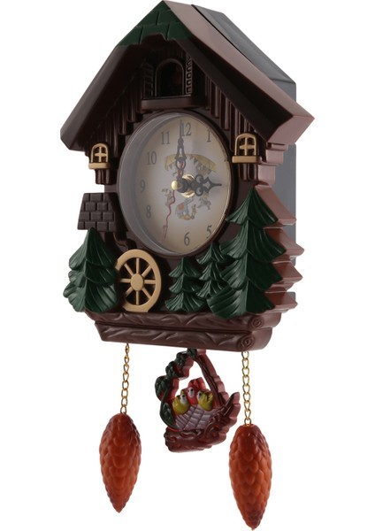 Ev Şekli 8 Inç Duvar Saati Saat Vintage Kuş Çan Zamanlayıcı Oturma Odası Sarkaçlı Saat Zanaat Sanat Saat Ev Dekor (Yurt Dışından) fiyatları