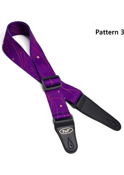 Desen 3 Stili Elektrik Akustik Gitar Kemer Gitar Aksesuar Correa Guitarra Için Yüksek Li Ayarlanabilir Accesorios Gitar Askıları (Yurt Dışından)