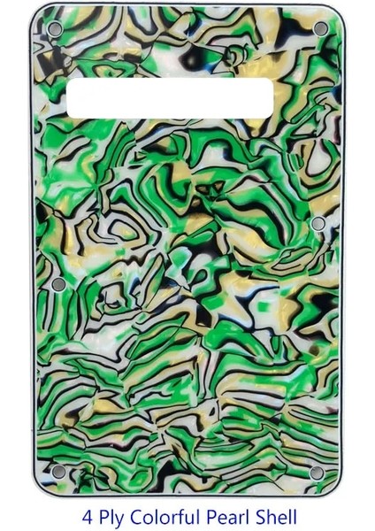 Renkli Inci Kabuğu Stili Pleroo Özel Gitar Parçaları - Abd Için Strat Gitar Tremolo Kapak Strat Arka Plakası Gitar Pickguard Çizik Plakası (Yurt Dışından)