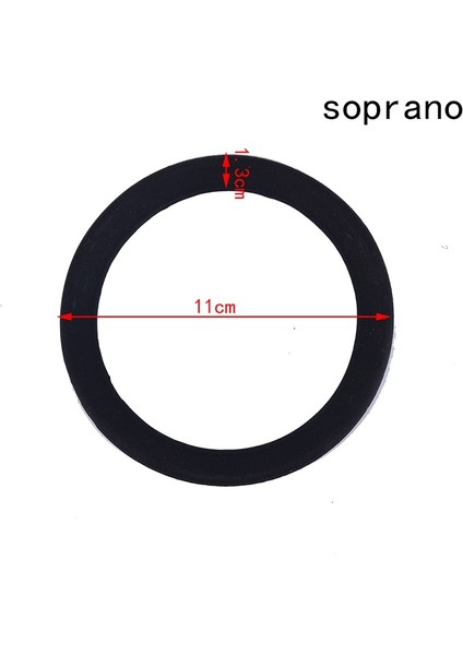 C Stili 2 Adet Kauçuk Koruyucu Saksafon Dilsiz Halka Sax Susturucu Soprano Alto Tenor Sax Trompet Yedek Parçalar (Yurt Dışından)