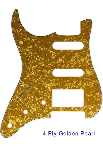 3 Katlı Krem Sarı Stil Elektro Gitar Parçaları Solak Abdmeksika Fd Strat 11 Delik Hss Paf Humbucker Gitar Pickguard Kazıma Plakası (Yurt Dışından) fırsatları