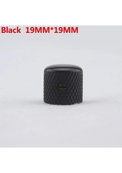 Siyah 19MM Stili 【kore'de Üretilmiştir】 Elektro Gitar Bas Için 1 Adet Dome Metal Düğme (#0832) (Yurt Dışından)