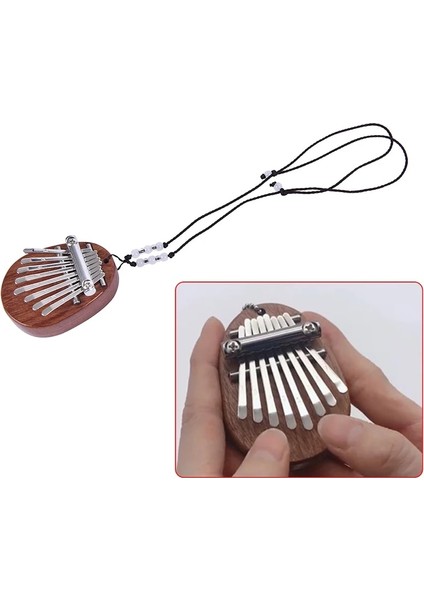 Açık Yeşil Tarzı Yeni Mini Kalimba 8 Tuşları Başparmak Piyano Harika Ses Parmak Klavye Enstrüman Woodenacrylic Müzik Aletleri Klavye (Yurt Dışından) modelleri