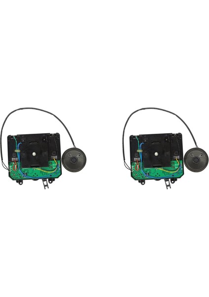 2x Sarkaçlı Saat Hareketi Müzik Kutusu Sessiz Süpürme Kuvars Mekanizması Duvar Saati Yedek Parça (Yurt Dışından)