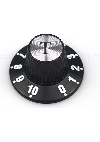 2T2V Tarzı Alüminyum Gitar Ton ve Ses Hız Kontrol Düğmeleri GB Lp Sg Elektro Gitar Için Gümüş Gümüş Silindir Şapka Bell (Yurt Dışından)