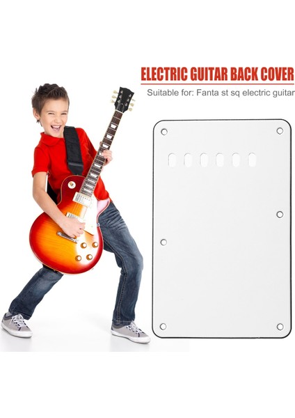 Beyaz Stil 6 Delik Elektro Gitar Tremolo Boşluk Kapak Arka Plaka Fender St Sq Şerit Arka Kapak Elektro Gitar Parçası Aksesuarları (Yurt Dışından) modelleri