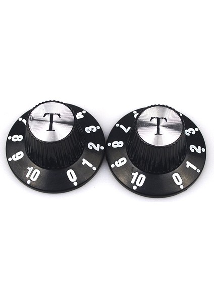 2t Tarzı Alüminyum Gitar Ton ve Ses Hız Kontrol Düğmeleri GB Lp Sg Elektro Gitar Için Gümüş Gümüş Silindir Şapka Bell (Yurt Dışından)