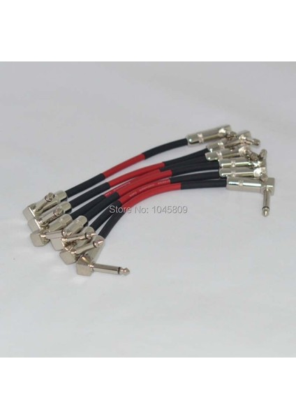 6-Pack 6" Dik Açı Mono Gitar Efekt Pedal Kartı Kablo Patch Cord Yeni Landtone (Yurt Dışından) fiyatları