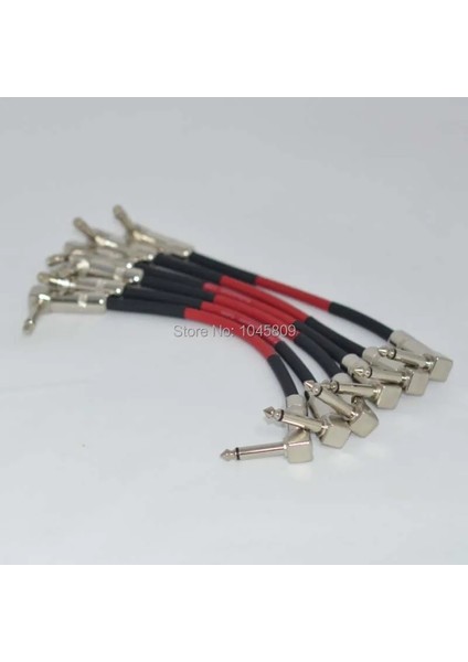 6-Pack 6" Dik Açı Mono Gitar Efekt Pedal Kartı Kablo Patch Cord Yeni Landtone (Yurt Dışından) fırsatları