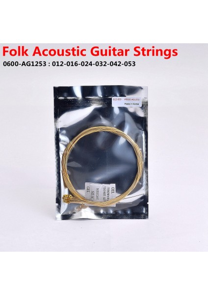 AG1253 1 Set Stili 1 Adet Gitar Tek Telli Kore'de Yapılmıştır (Yurt Dışından)