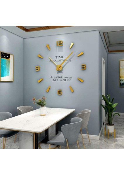 3D Saat Ibreleri, Dıy Büyük Saat Hareketi Mekanizması Iğneleri, Duvar Aksesuarları Parça Değiştirme, Altın (Yurt Dışından) modelleri