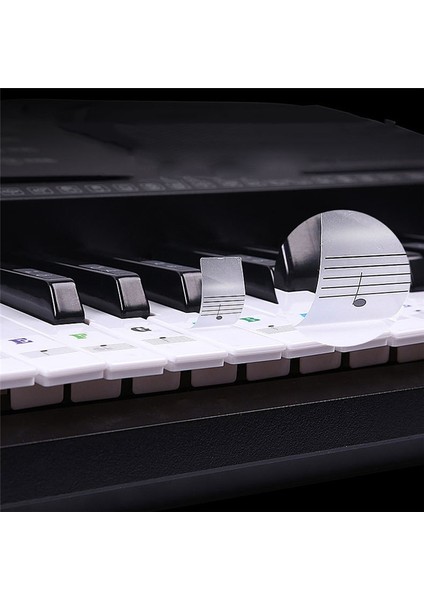 B Tarzı Şeffaf Piyano Klavye Sticker Anahtar Elektronik Klavye Piyano Sticker 88 Anahtar Piyano Tuşları Için Çıta Not Sticker (Yurt Dışından)