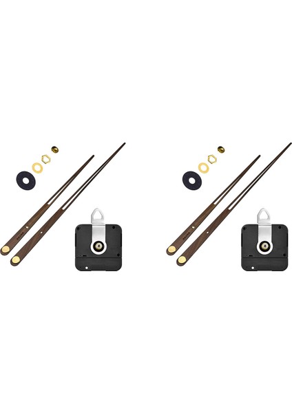 2x Yüksek Torklu Saat Hareketi Mekanizması Büyük Duvar Kuvars Saat Uzun Eller Ceviz Ahşap Dıy Onarım Parçaları Değiştirme 28MM (Yurt Dışından) fırsatları