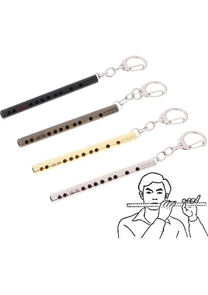 Yeşil Stil Mini Müzik Aleti Cep Anahtarlık Cosplay Flüt Anahtarlık Anahtarlık Kolye Pervane Aksesuarları (Yurt Dışından) modelleri