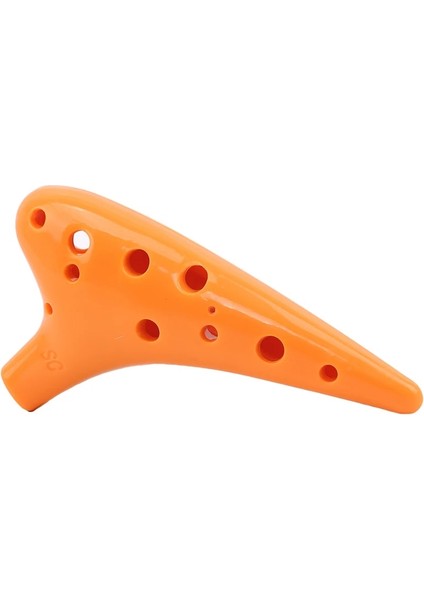 Turuncu Tarzı 12 Delik Reçine Plastik Ocarina Flüt Füme Yanık Denizaltı Tarzı Yeni Başlayanlar Için Muore ile Müzik Enstrümanı (Yurt Dışından)