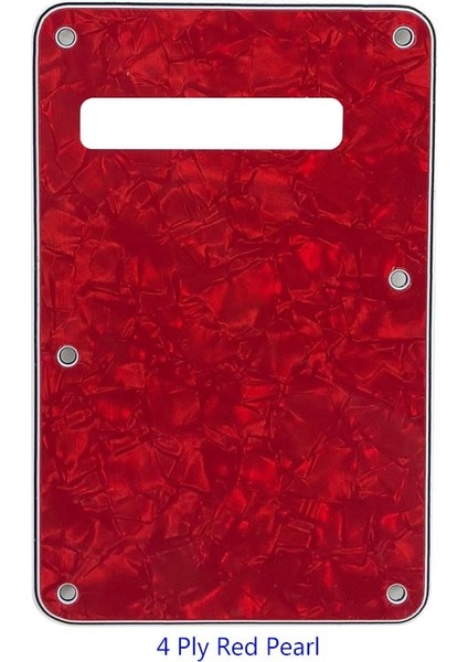 4ply Kırmızı Inci Stili Pleroo Özel Gitar Parçaları - Abd Için Strat Gitar Tremolo Kapak Strat Arka Plakası Gitar Pickguard Çizik Plakası (Yurt Dışından)