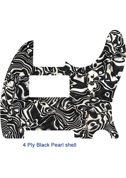 Siyah Inci Kabuğu Tarzı Pleroo Gitar Parçaları - Abd Standart 8 Vida Delikli Tele Telecaster Için Paf Humbucker Gitar Pickguard Kazıma Plakası (Yurt Dışından)
