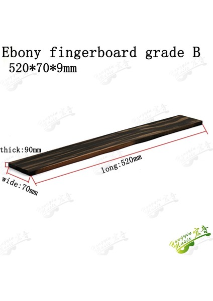 B EBONY520 70 9 Style 3A Ab Afrika Abanoz Gitar Abanoz Klavye Yün Kurulu Ballad Klasik Elektro Gitar Ahşap Malzeme Aksesuarları (Yurt Dışından)